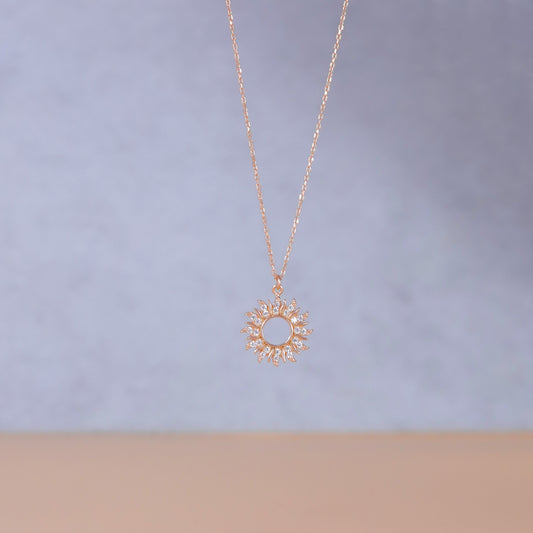 925 Ayar Gümüş Glowe | Güneş Kolye