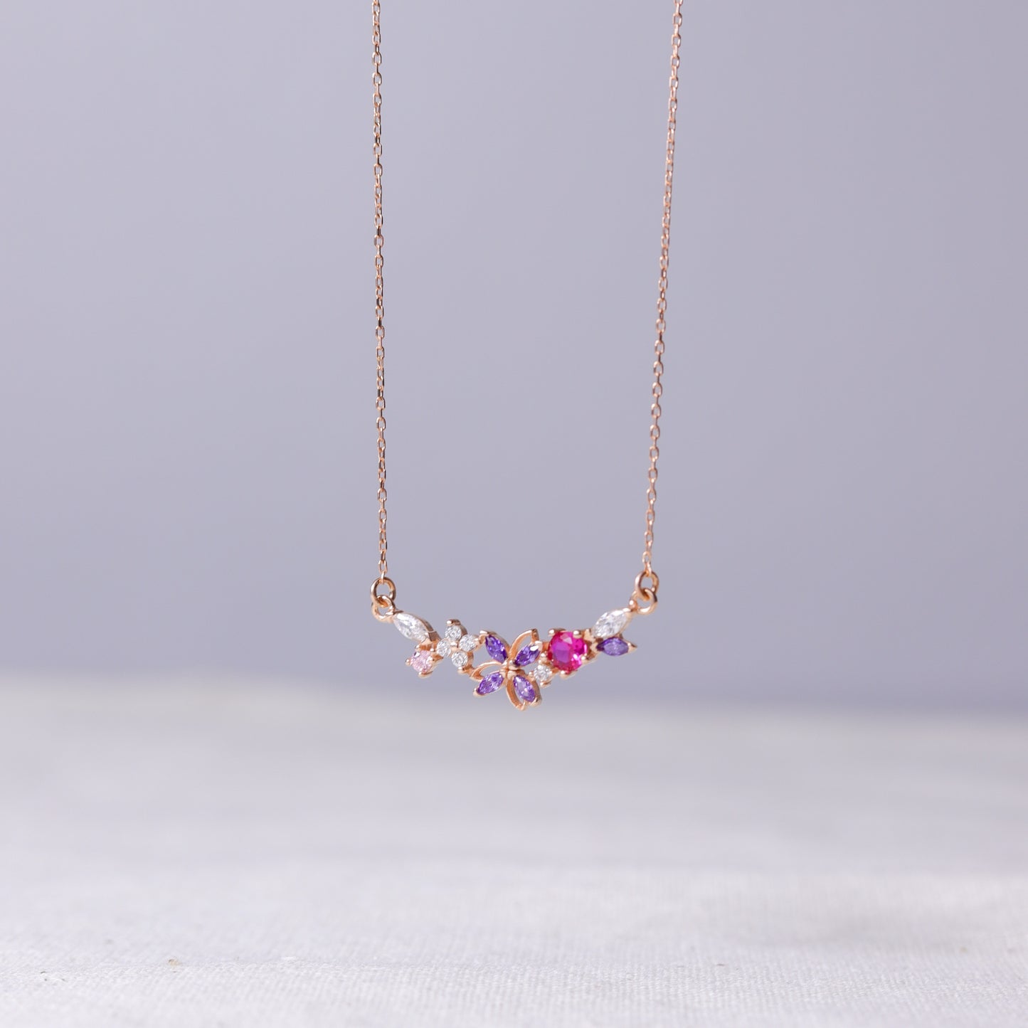 925 Ayar Gümüş Grappe Kolye