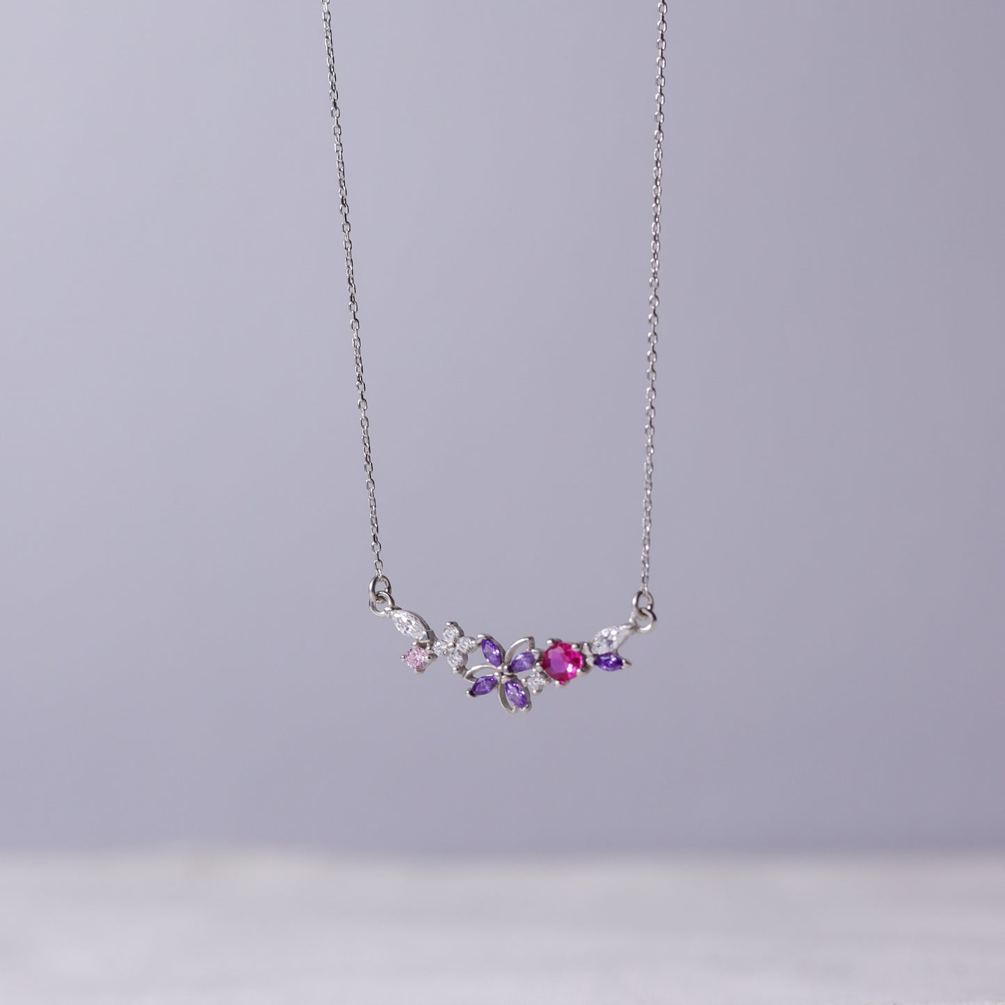 925 Ayar Gümüş Grappe Kolye