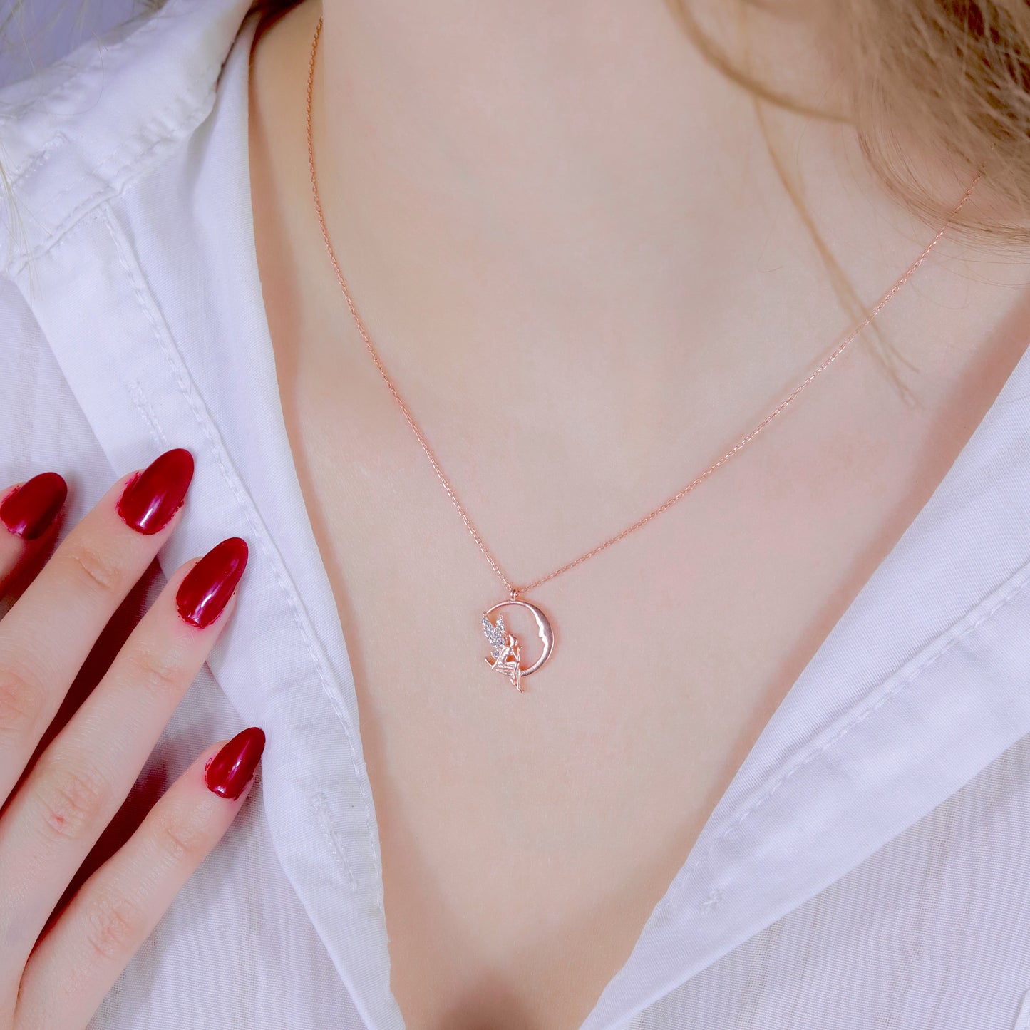 925 Ayar Gümüş Sirena Peri Kolye