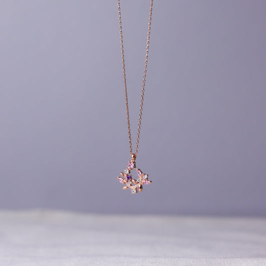 925 Ayar Gümüş Yaz Bahçesi Kolye